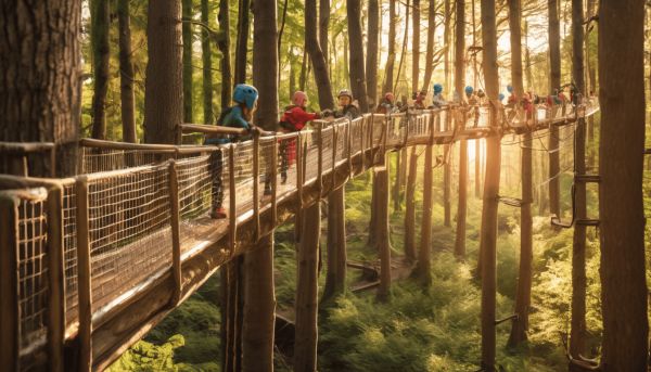 Un parc d’aventures en pleine nature au bois des lutins à Lyon